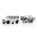 Mercedes Benz G-Class + trailer & Mercedes Benz 450 SLC 1:87