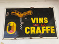 Emaille Reclamebord Vins de la Craffe