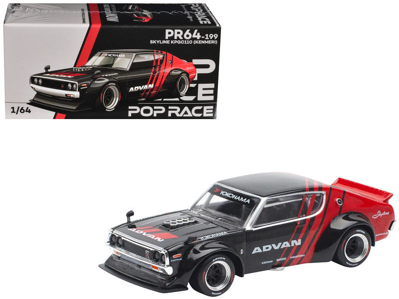 Nissan Skyline GT-R V8 Drift (Kenmeri) POPRACE PR64-199 1:64