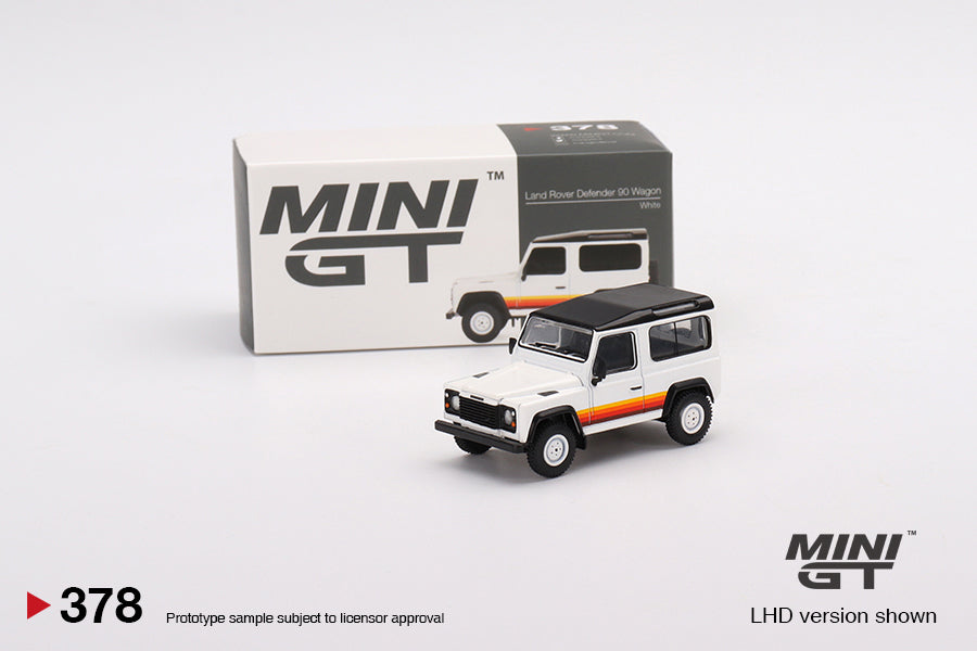 Land Rover Defender 90 Wagon White 1:64