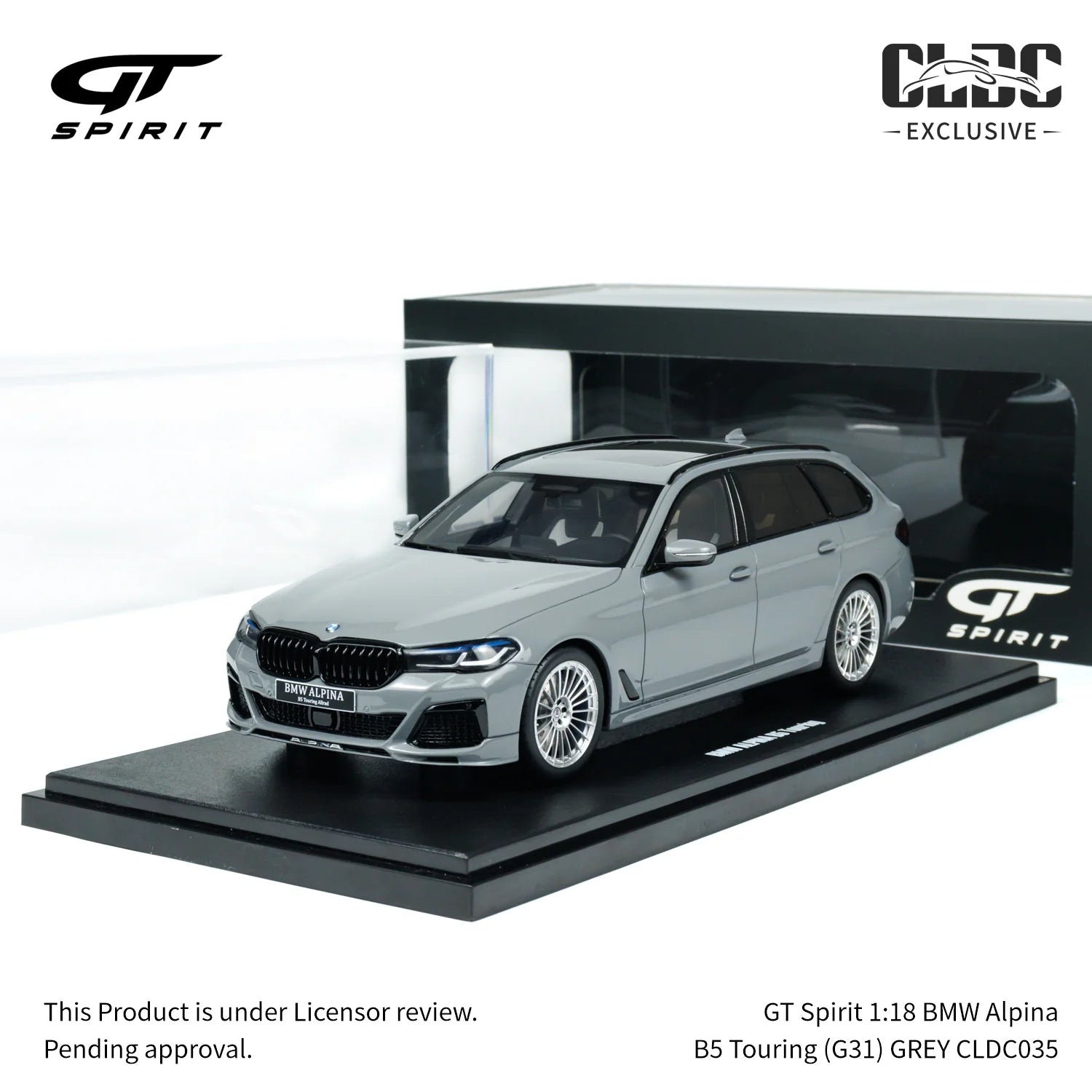 BMW Alpina B5 Touring (G31) GREY w/Display Case 1:18