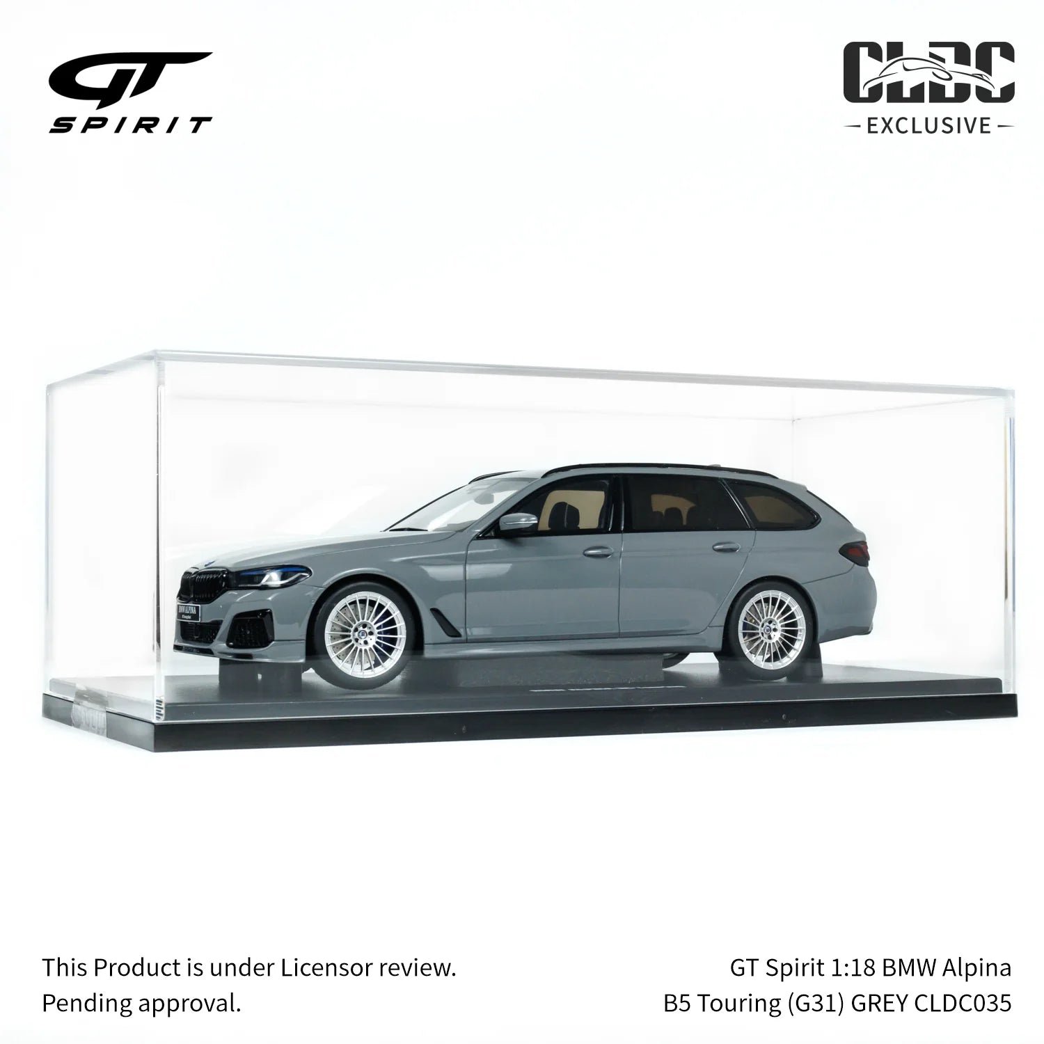 BMW Alpina B5 Touring (G31) GREY w/Display Case 1:18