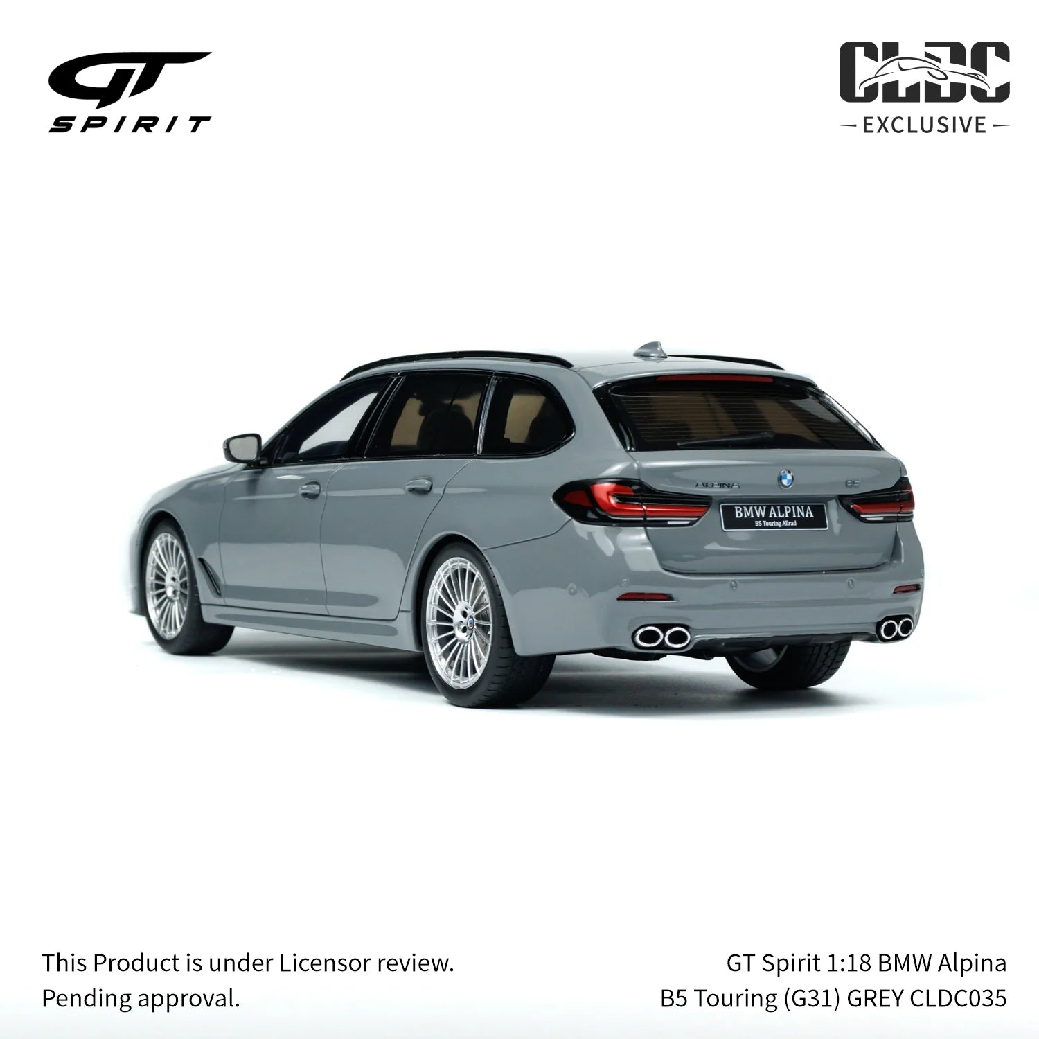 BMW Alpina B5 Touring (G31) GREY w/Display Case 1:18