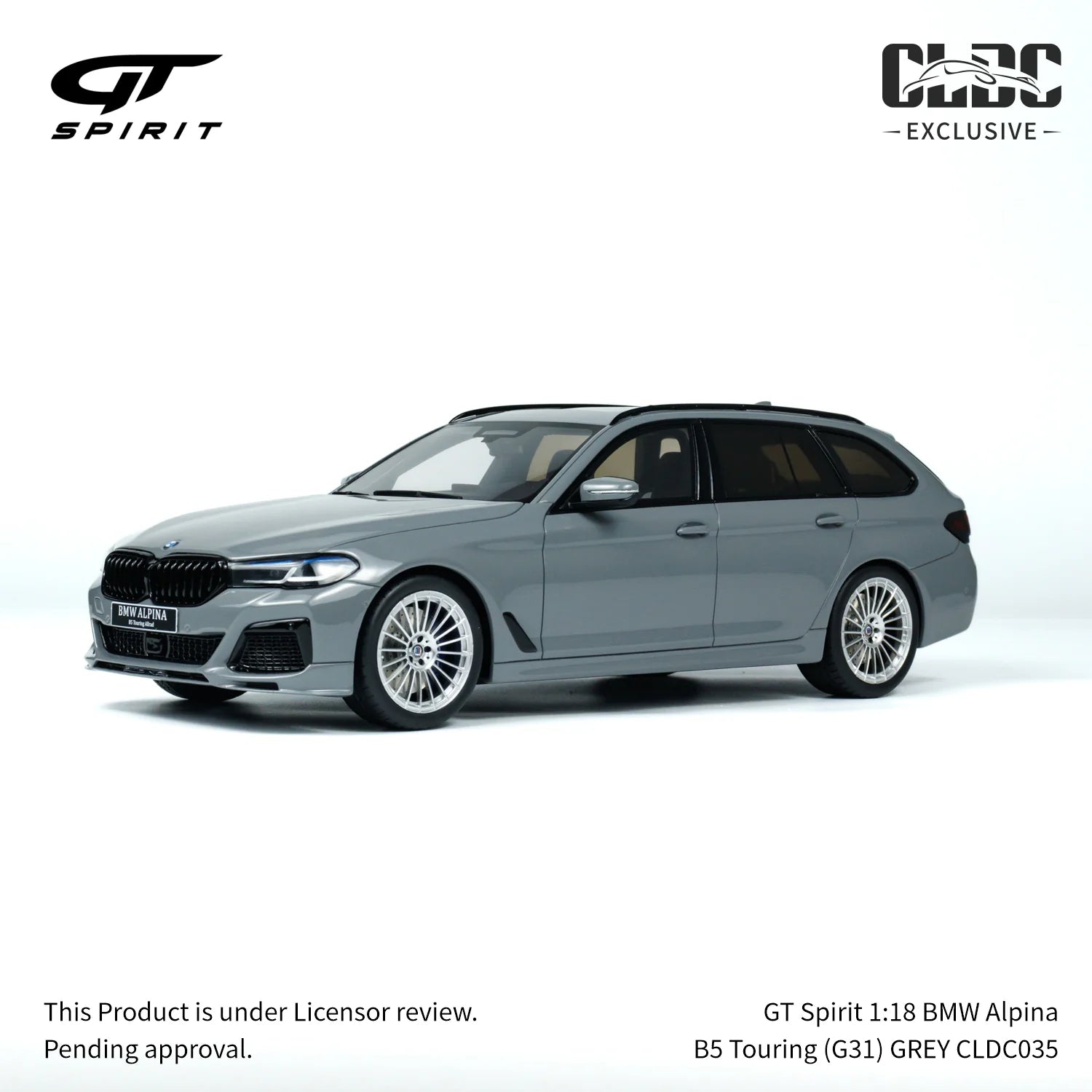 BMW Alpina B5 Touring (G31) GREY w/Display Case 1:18