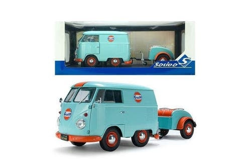 VW T1 Kool Kombi + aanhanger Gulf '24 / Solido / 1:18