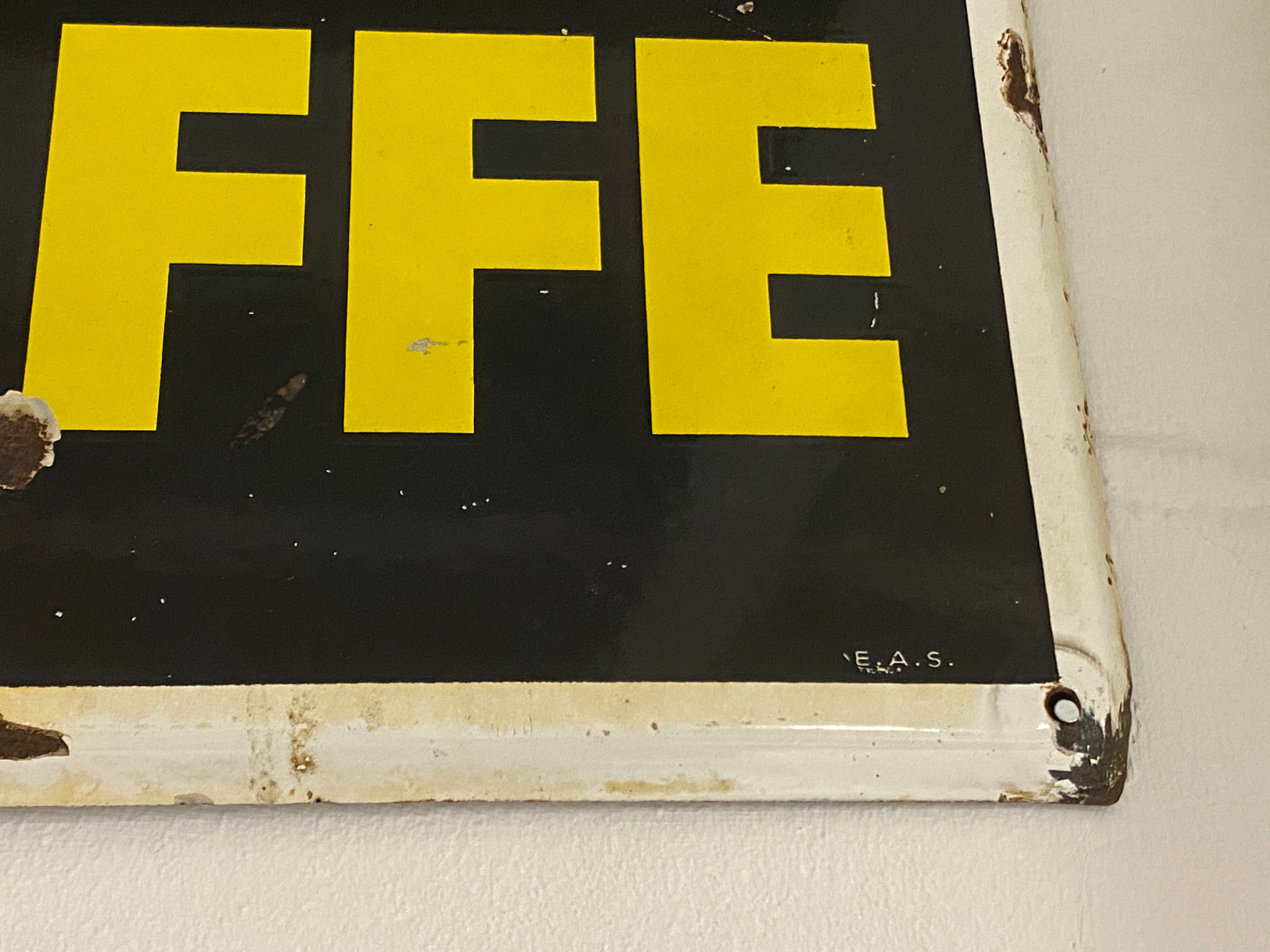 Emaille Reclamebord Vins de la Craffe