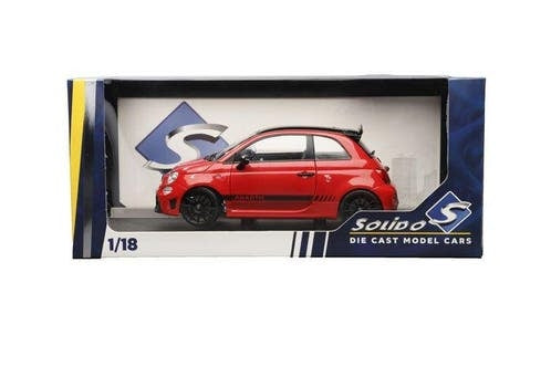 Fiat F595 Abarth Solido Works '23, rood / Solido / 1:18