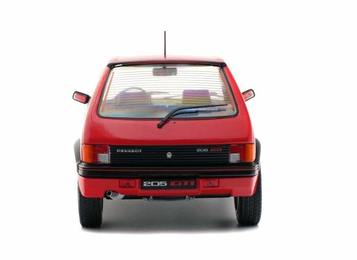 Peugeot 205 GTI 1.9, rood 1:18