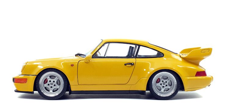 Porsche 911 (964) 3.8 RS, geel 1:18