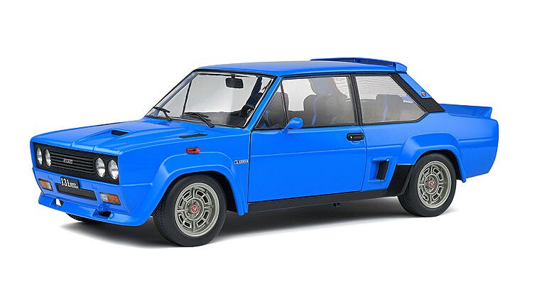 Fiat 131 Abarth '80, blauw 1:18