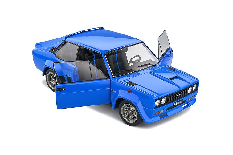 Fiat 131 Abarth '80, blauw 1:18