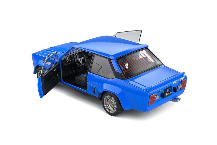 Fiat 131 Abarth '80, blauw 1:18
