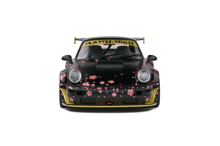 Porsche 964 RWB '21 AOKI zwart 1:18