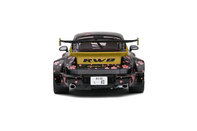 Porsche 964 RWB '21 AOKI zwart 1:18
