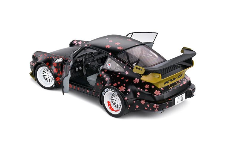 Porsche 964 RWB '21 AOKI zwart 1:18