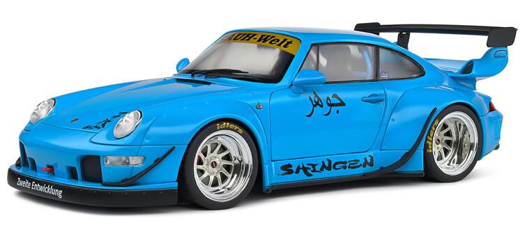 Porsche 911 (993) RWB Shingen '18, blauw 1:18