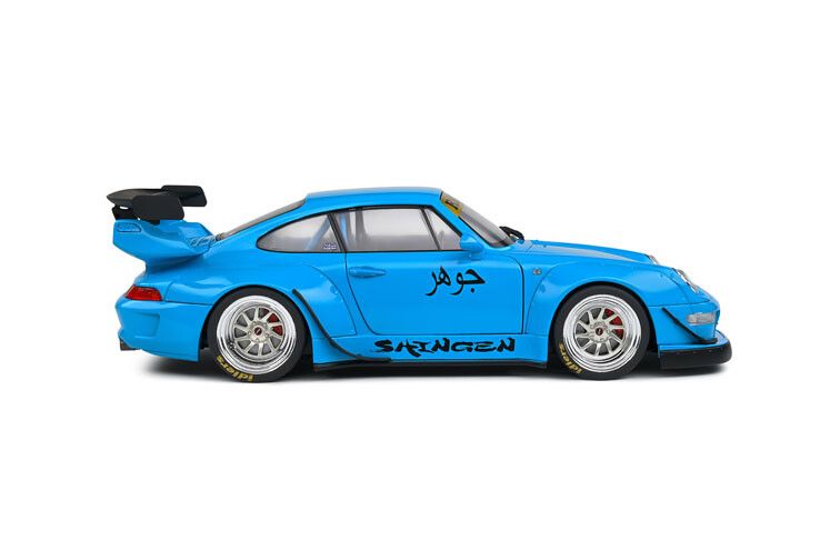 Porsche 911 (993) RWB Shingen '18, blauw 1:18