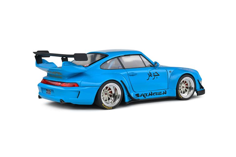 Porsche 911 (993) RWB Shingen '18, blauw 1:18
