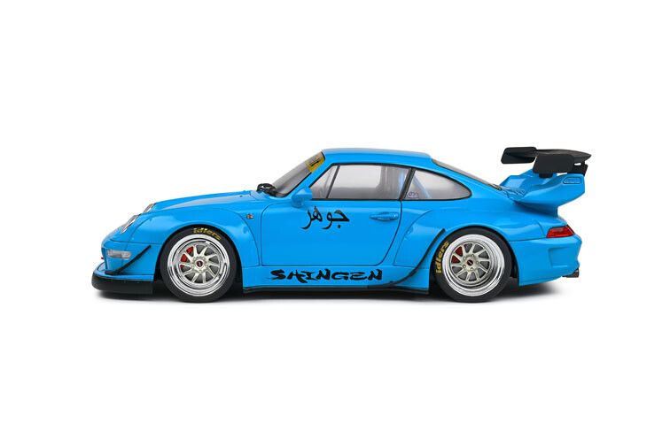 Porsche 911 (993) RWB Shingen '18, blauw 1:18
