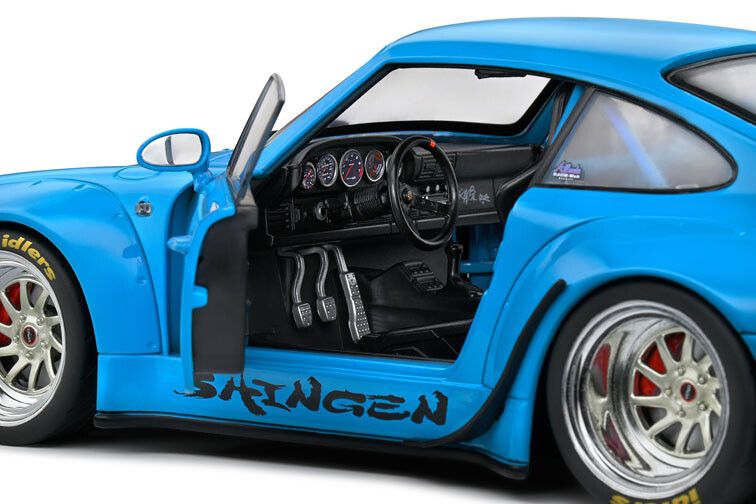 Porsche 911 (993) RWB Shingen '18, blauw 1:18