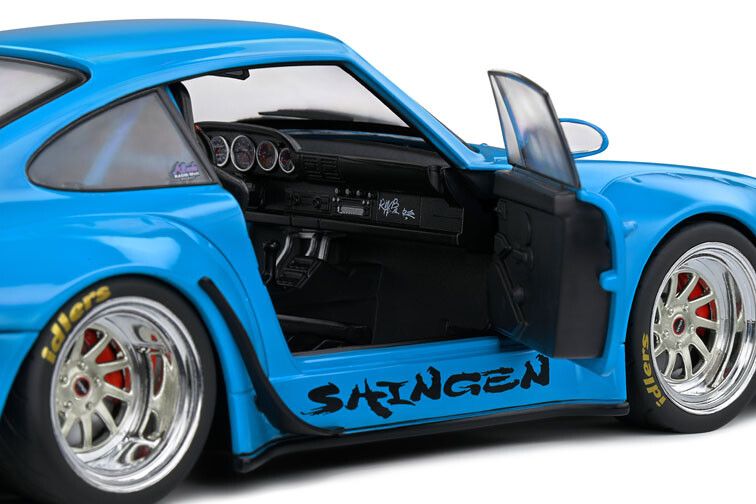 Porsche 911 (993) RWB Shingen '18, blauw 1:18