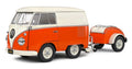 VW T1 Kool Kombi + aanhanger '50, oranje 1:18