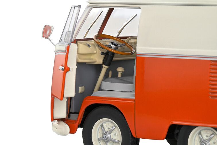 VW T1 Kool Kombi + aanhanger '50, oranje 1:18