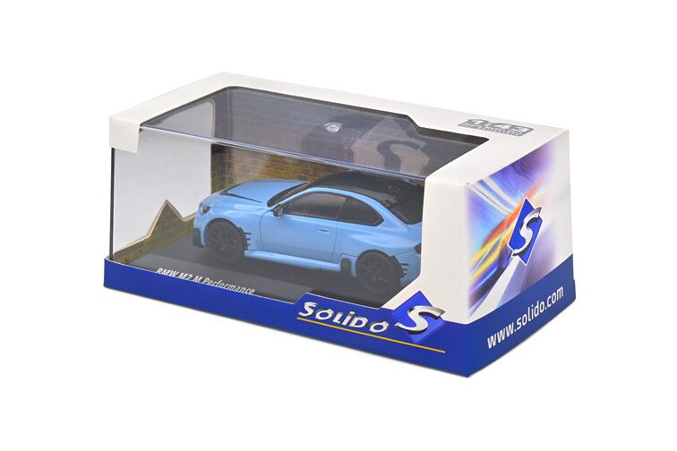 BMW M2 (G87) Performance '24, blauw (Zandvoort blue) 1:18