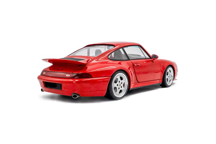 Porsche 911 (993) Carrera RS '97, rood (Indischrot) 1:18