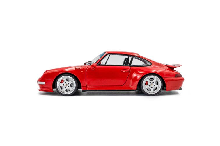 Porsche 911 (993) Carrera RS '97, rood (Indischrot) 1:18