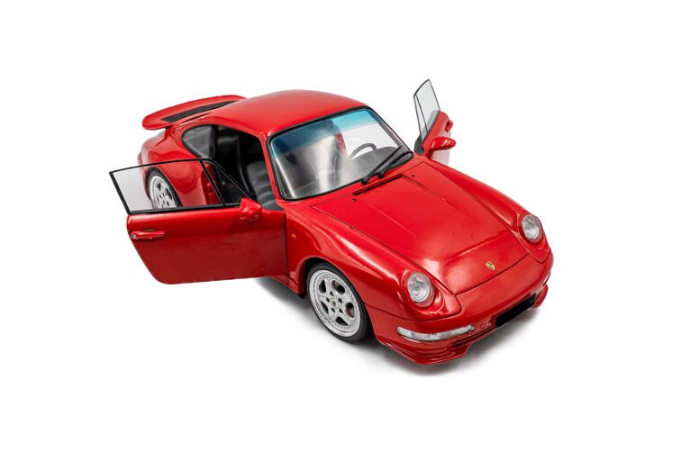 Porsche 911 (993) Carrera RS '97, rood (Indischrot) 1:18