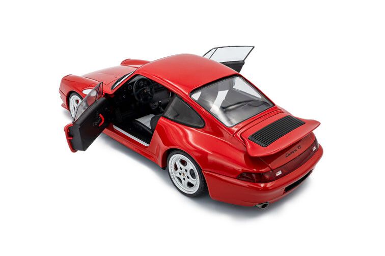 Porsche 911 (993) Carrera RS '97, rood (Indischrot) 1:18