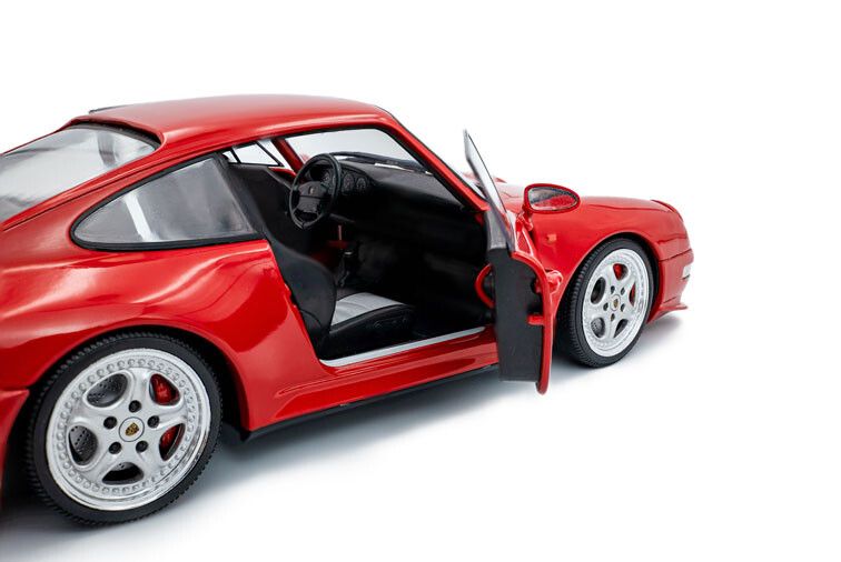 Porsche 911 (993) Carrera RS '97, rood (Indischrot) 1:18