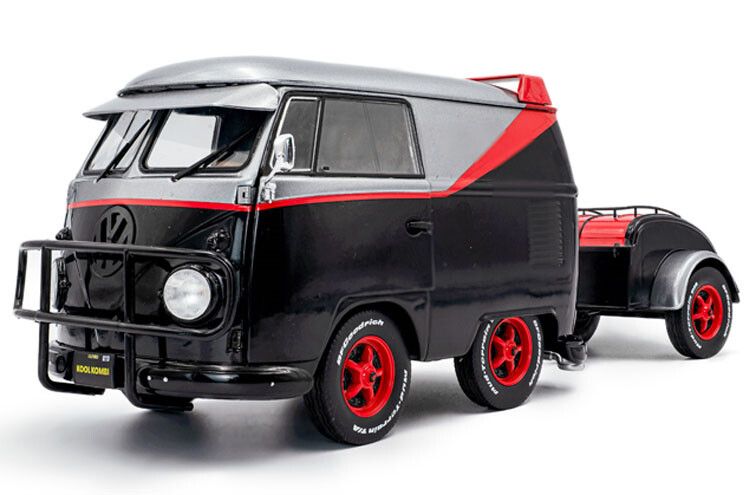 VW T1 Kool Kombi + aanhanger The A-team '24 1:18