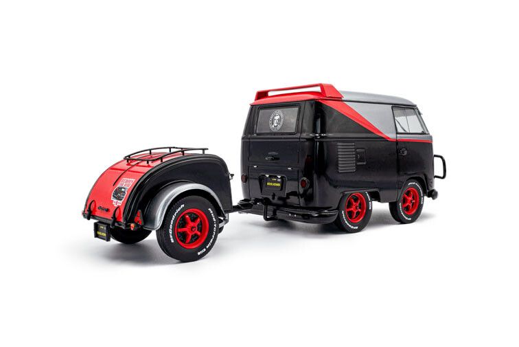 VW T1 Kool Kombi + aanhanger The A-team '24 1:18