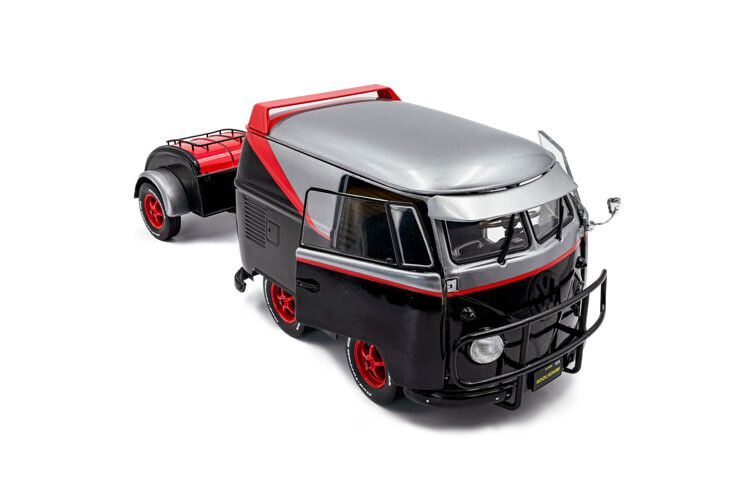 VW T1 Kool Kombi + aanhanger The A-team '24 1:18