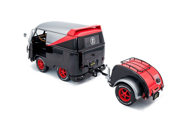 VW T1 Kool Kombi + aanhanger The A-team '24 1:18