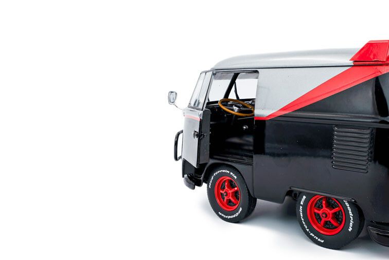 VW T1 Kool Kombi + aanhanger The A-team '24 1:18