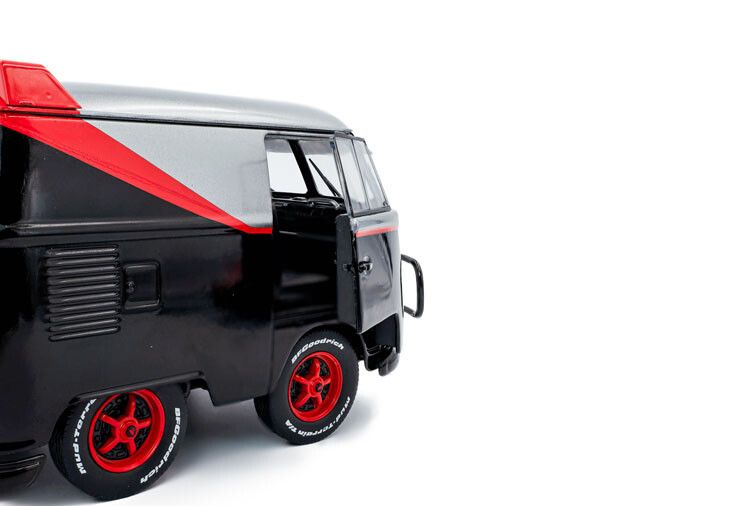 VW T1 Kool Kombi + aanhanger The A-team '24 1:18