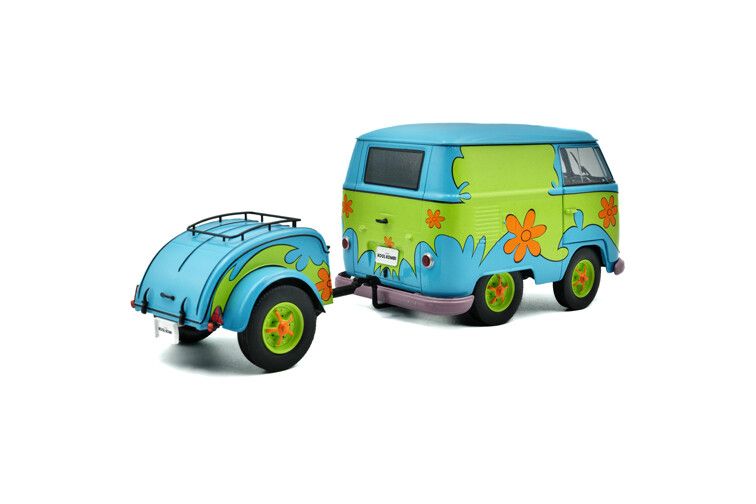 VW T1 Kool Kombi + aanhanger Ghosthunters 1:18