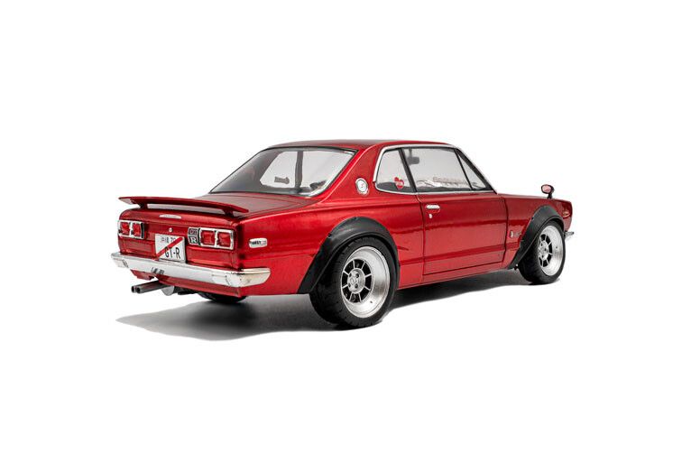 Nissan Skyline (C10) Hakosuka Solido Works '70, rood met.