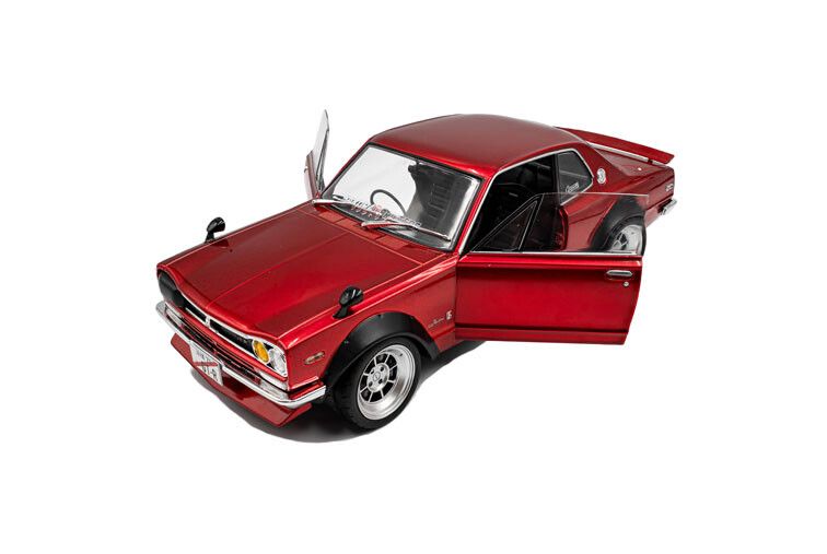 Nissan Skyline (C10) Hakosuka Solido Works '70, rood met.