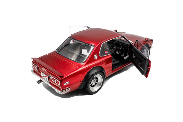 Nissan Skyline (C10) Hakosuka Solido Works '70, rood met.