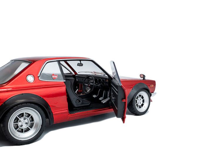 Nissan Skyline (C10) Hakosuka Solido Works '70, rood met.
