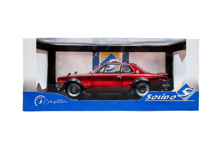 Nissan Skyline (C10) Hakosuka Solido Works '70, rood met.