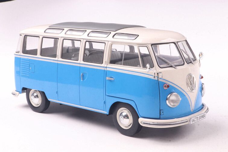 VW T1 Samba '62, blauw/wit 1:18