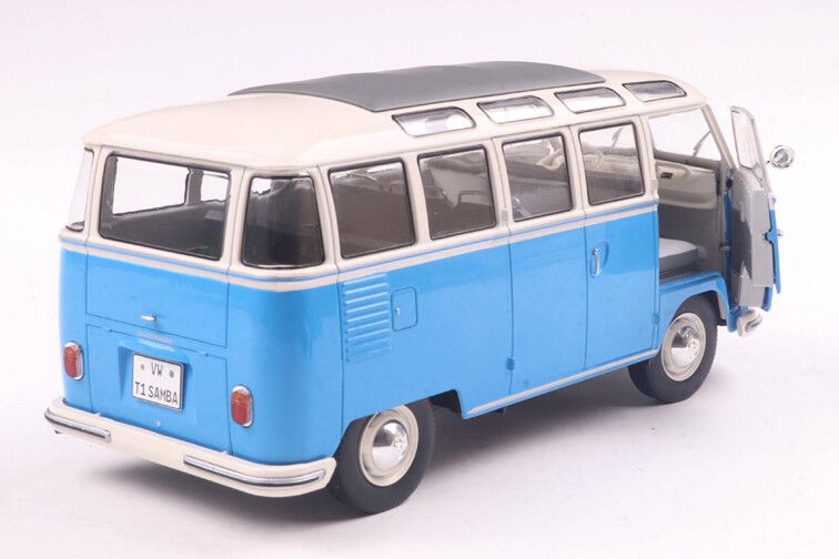 VW T1 Samba '62, blauw/wit 1:18