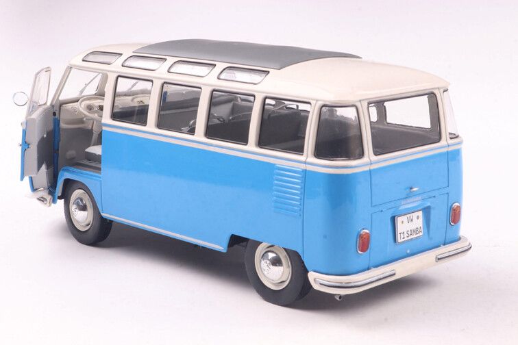 VW T1 Samba '62, blauw/wit 1:18