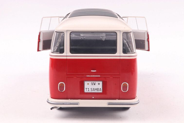 VW T1 Samba '62, rood/wit 1:18