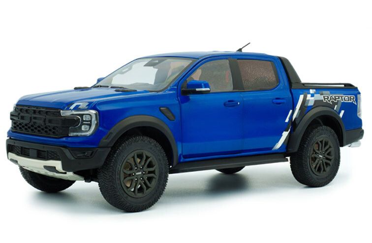 Ford Ranger Raptor '24, blauw - 1:18 - Solido